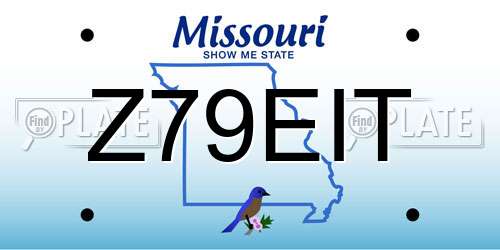 Z79EIT Missouri License Plate