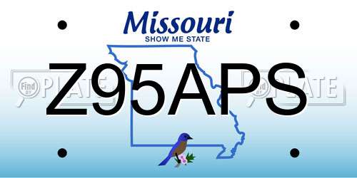 Z95APS Missouri License Plate