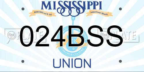 024BSS Mississippi License Plate