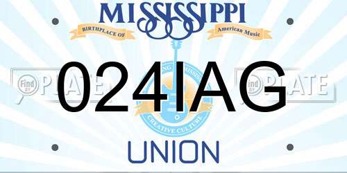 024IAG Mississippi License Plate