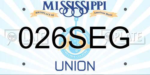 026SEG Mississippi License Plate