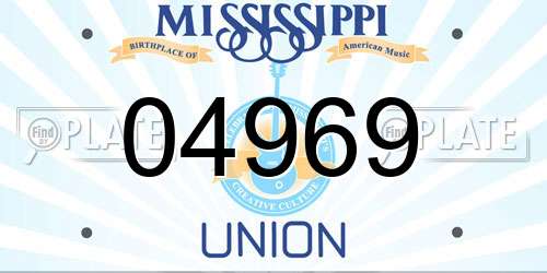 04969 Mississippi License Plate