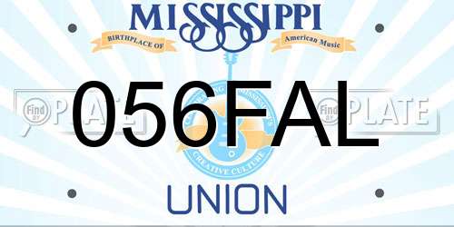 056FAL Mississippi License Plate