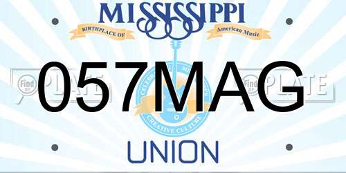 057MAG Mississippi License Plate