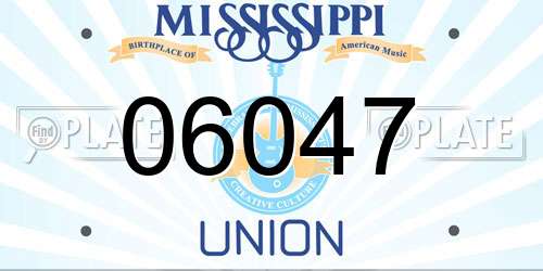 06047 Mississippi License Plate