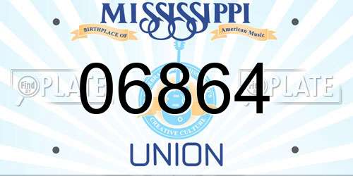 06864 Mississippi License Plate
