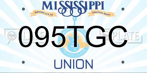 095TGC Mississippi License Plate