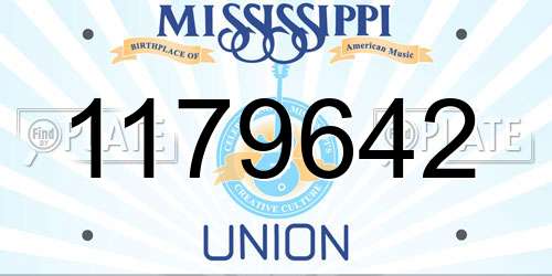 1179642 Mississippi License Plate