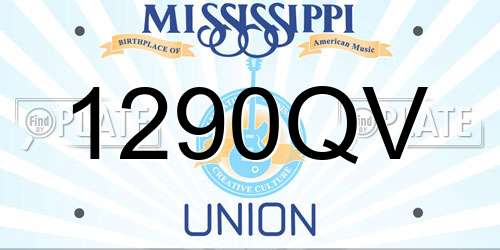 1290QV Mississippi License Plate