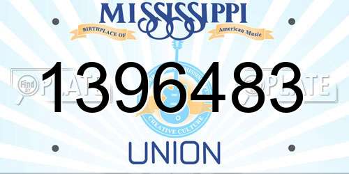 1396483 Mississippi License Plate