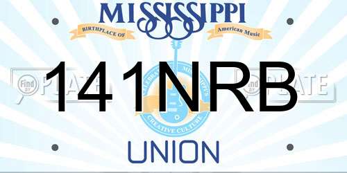 141NRB Mississippi License Plate