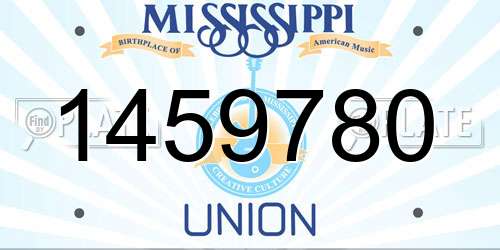 1459780 Mississippi License Plate