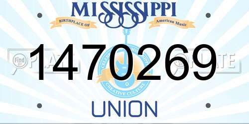1470269 Mississippi License Plate