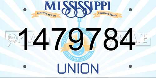 1479784 Mississippi License Plate