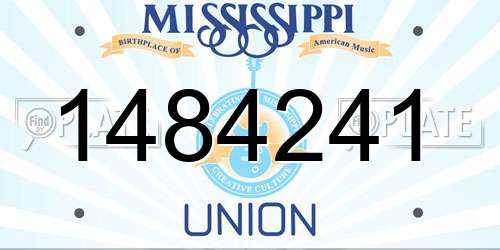 1484241 Mississippi License Plate