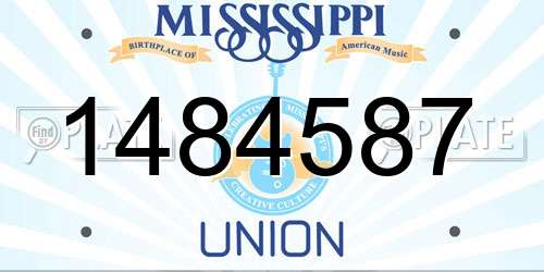 1484587 Mississippi License Plate