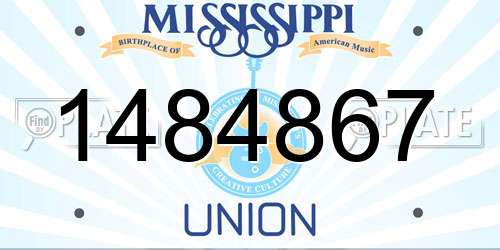 1484867 Mississippi License Plate