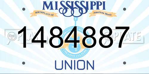 1484887 Mississippi License Plate