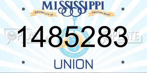 1485283 Mississippi License Plate