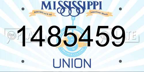 1485459 Mississippi License Plate