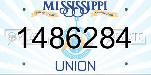 1486284 Mississippi License Plate