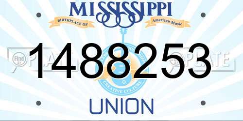 1488253 Mississippi License Plate