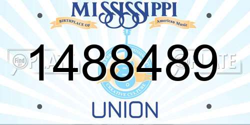 1488489 Mississippi License Plate