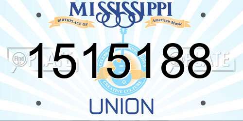 1515188 Mississippi License Plate