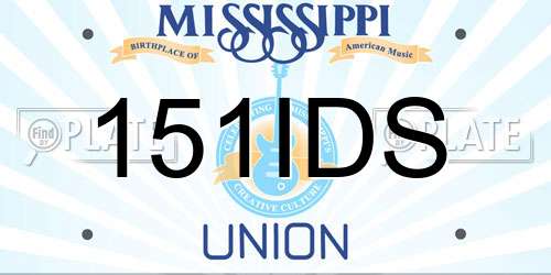 151IDS Mississippi License Plate