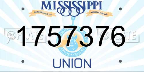 1757376 Mississippi License Plate