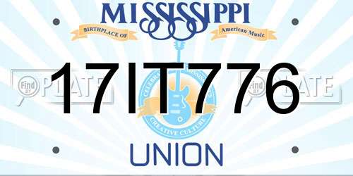 17IT776 Mississippi License Plate