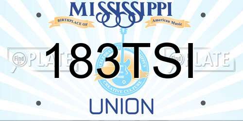 183TSI Mississippi License Plate