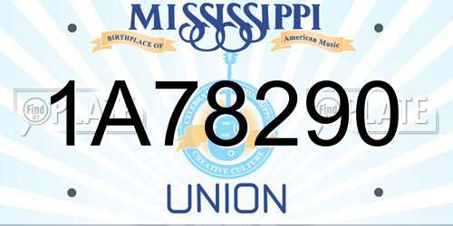 1A78290 Mississippi License Plate