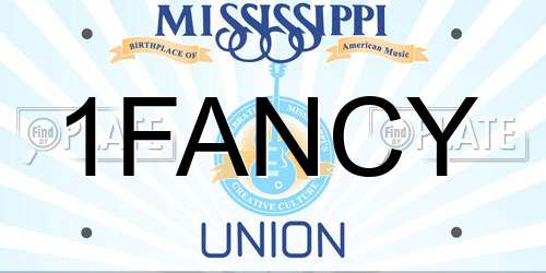 1FANCY Mississippi License Plate