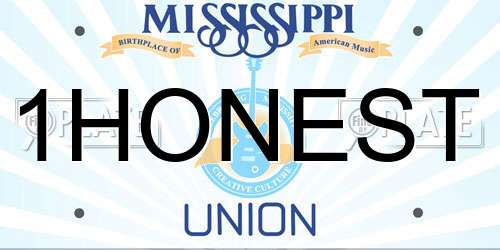 1HONEST Mississippi License Plate