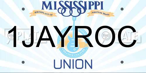 1JAYROC Mississippi License Plate