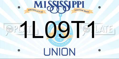 1L09T1 Mississippi License Plate