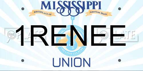 1RENEE Mississippi License Plate