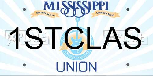 1STCLAS Mississippi License Plate