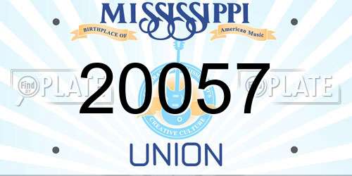 20057 Mississippi License Plate