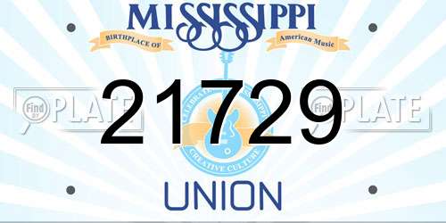 21729 Mississippi License Plate