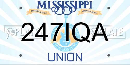 247IQA Mississippi License Plate