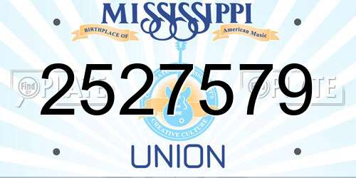 2527579 Mississippi License Plate