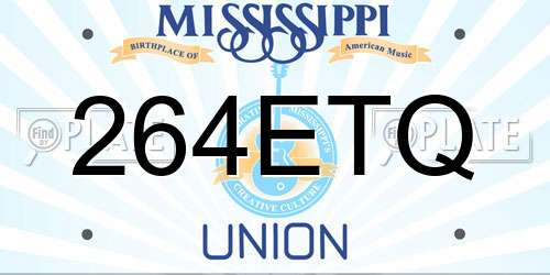 264ETQ Mississippi License Plate