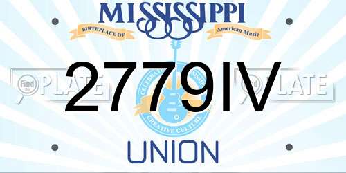 2779IV Mississippi License Plate