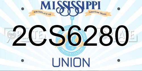 2CS6280 Mississippi License Plate