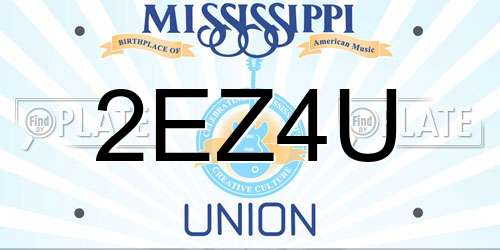 2EZ4U Mississippi License Plate