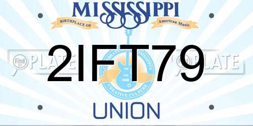 2IFT79 Mississippi License Plate
