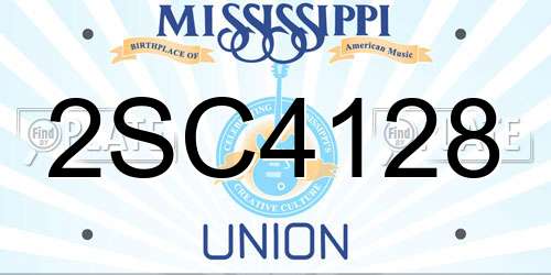 2SC4128 Mississippi License Plate