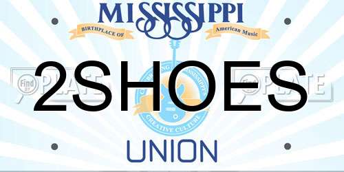2SHOES Mississippi License Plate